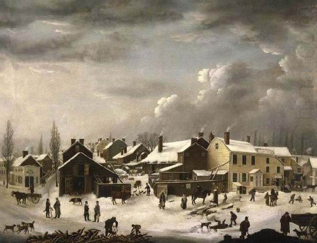 Francis Guy Winter Scene in Brooklyn china oil painting image